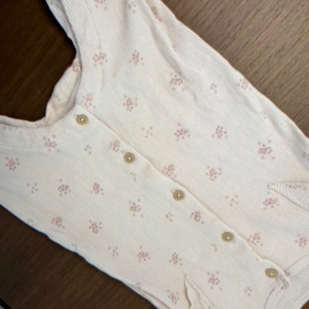 Adorable floral pattern baby one piece